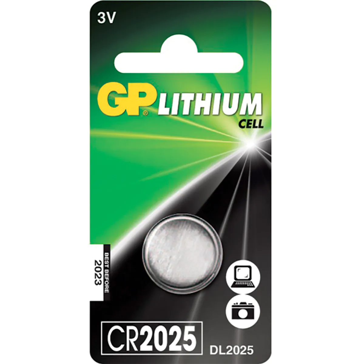 Batteri lithium GP CR2025 3,0V 1stk