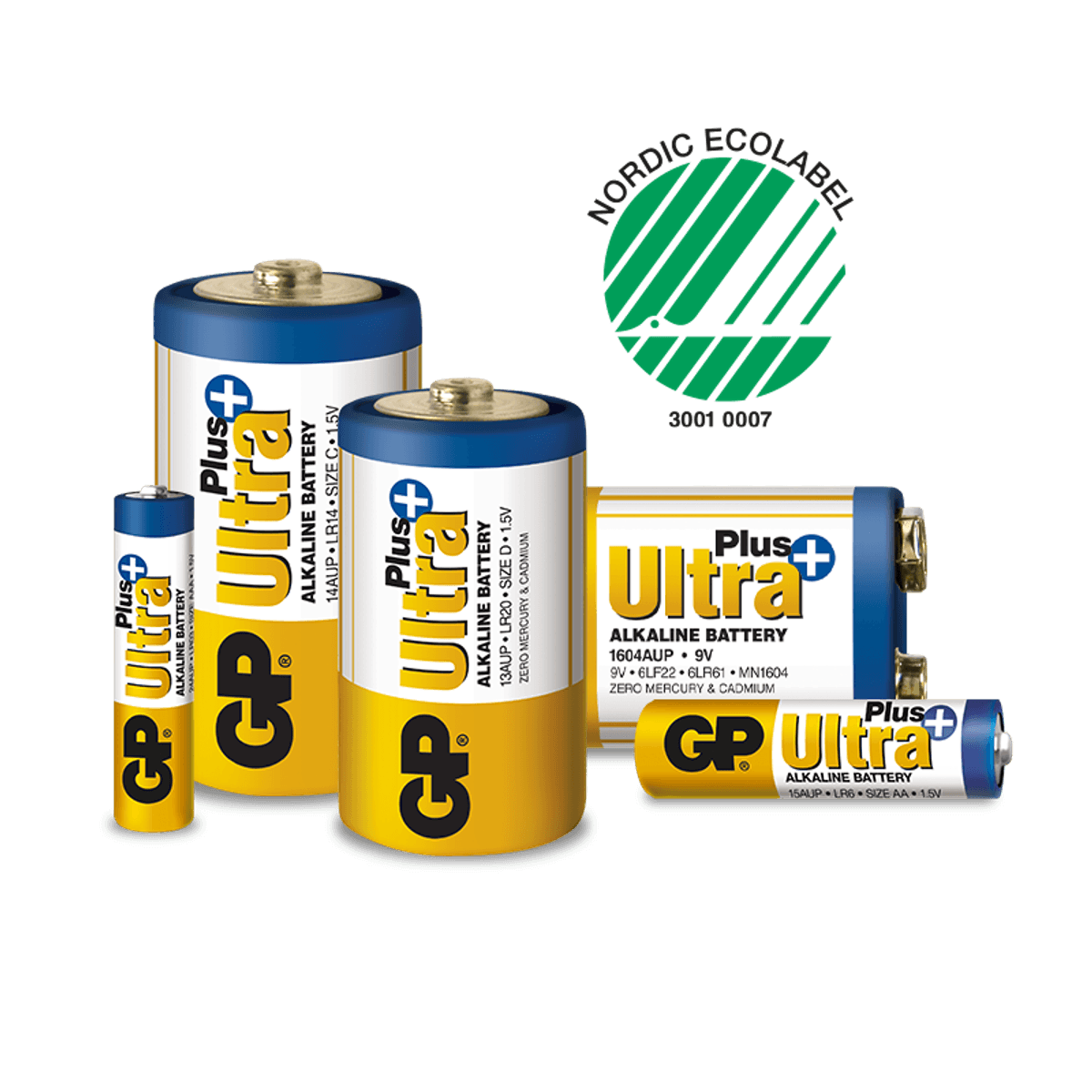 Batteri GP AA (LR6) Ultra+alkaline 1,5V 40 stk