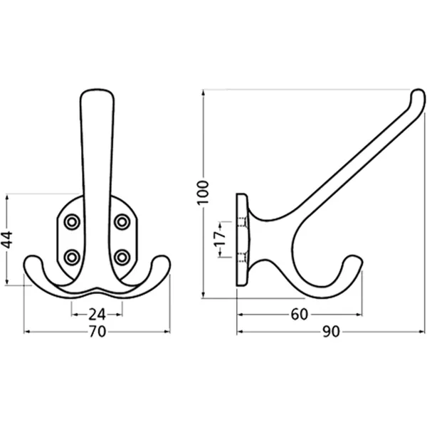 Hovedbilde Krok 0028-01 Aluminium sølv eloksert