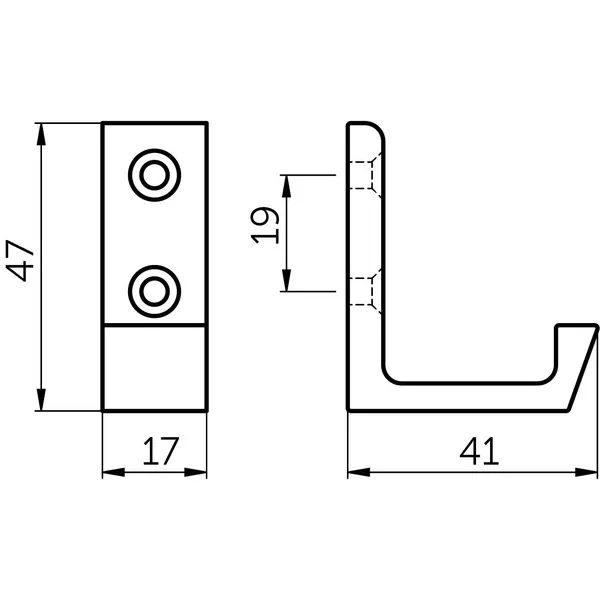 Hovedbilde Krok 0139-18 aluminium sort